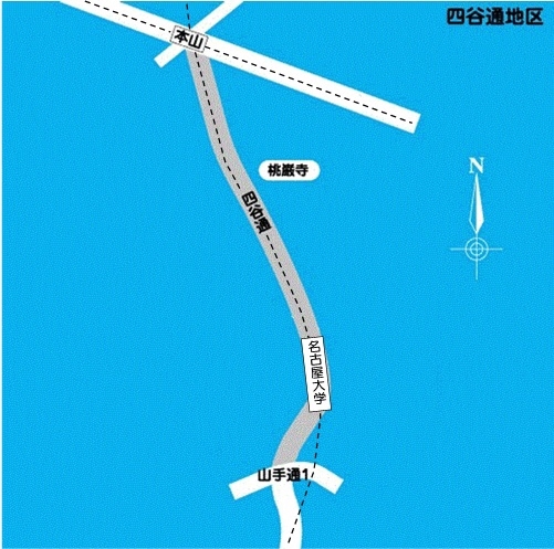 地図:四谷通地区