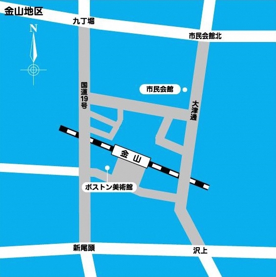 地図:金山地区