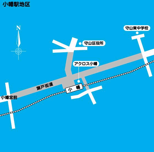 地図:小幡駅地区