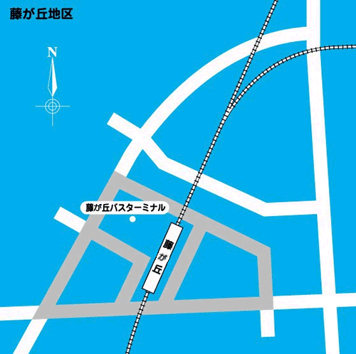 地図:藤が丘地区