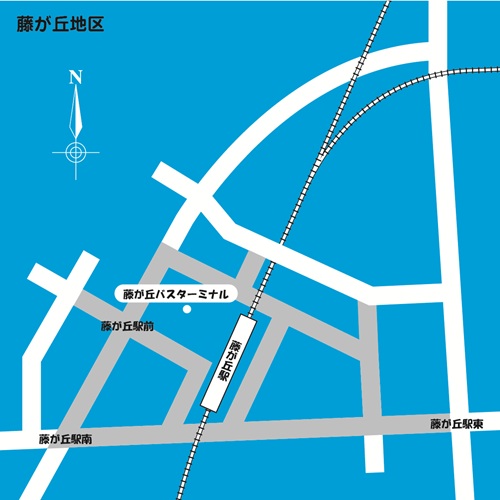 地図：藤が丘地区