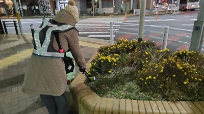 有限会社トップの清掃活動風景