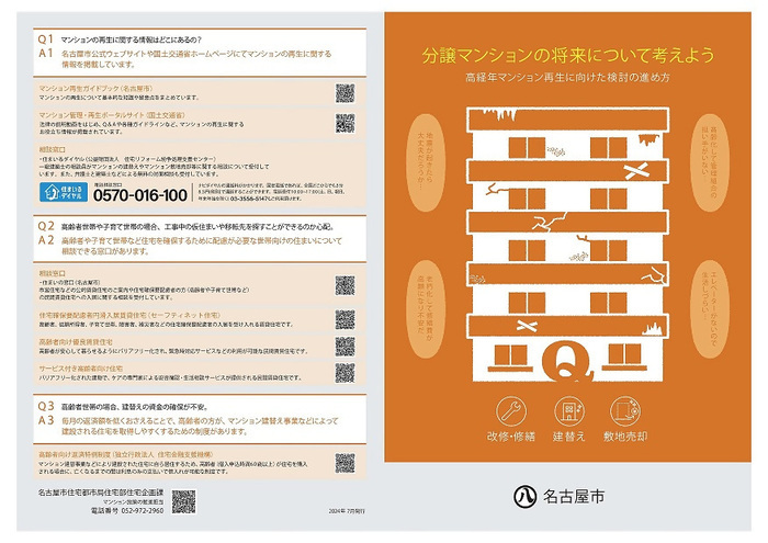 写真:リーフレットの表紙と裏表紙