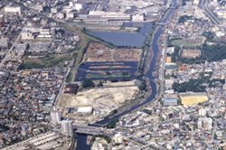 写真：整備前の白鳥地区