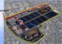 写真:鍋屋上野浄水場作業用水の利用