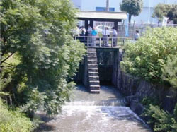 写真:庄内川からの暫定導水