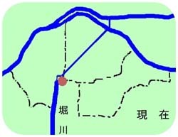 地図:現在の堀川