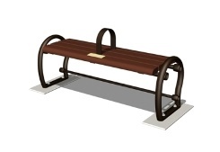 イラスト:その他公園(全区)Bタイプ(背無しベンチ)