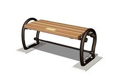 イラスト:その他公園(全区)Bタイプ(背無しベンチ)