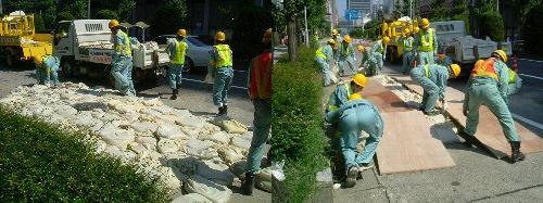 段差解消訓練の様子の写真