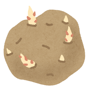 イラスト：芽が生えたじゃがいも