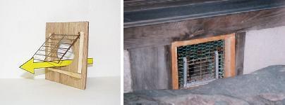 写真：一方通行の仕切り板例