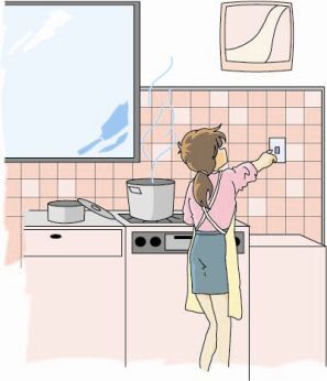 換気扇のイラスト