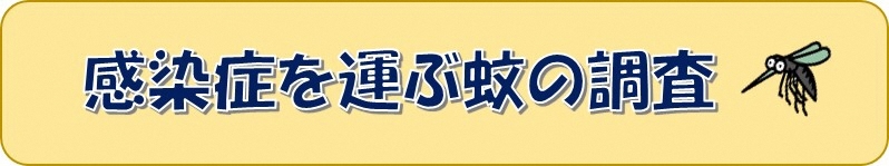 イラスト:蚊 感染症を運ぶ蚊の調査