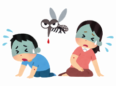 蚊媒介感染症のイメージイラスト
