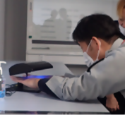 手洗いチェックの写真