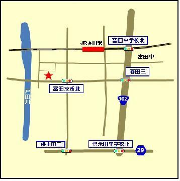 JAなごや富田支店朝市の地図