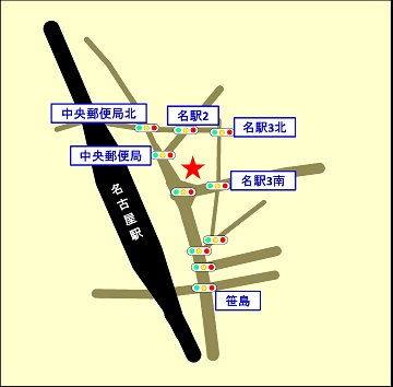 天空のオーガニックマーケットの地図