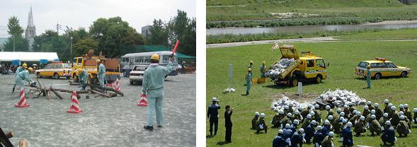 写真：防災・水防訓練