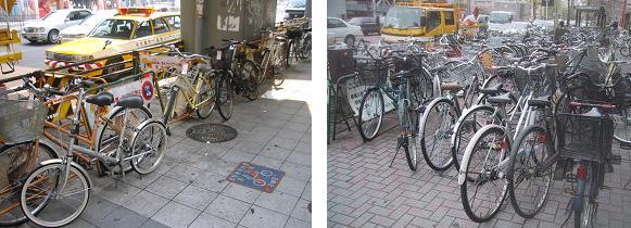 写真：放置自転車