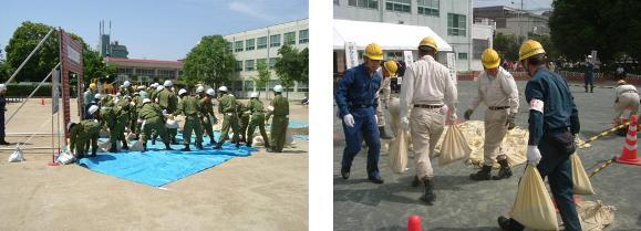 写真：水防訓練・防災訓練1