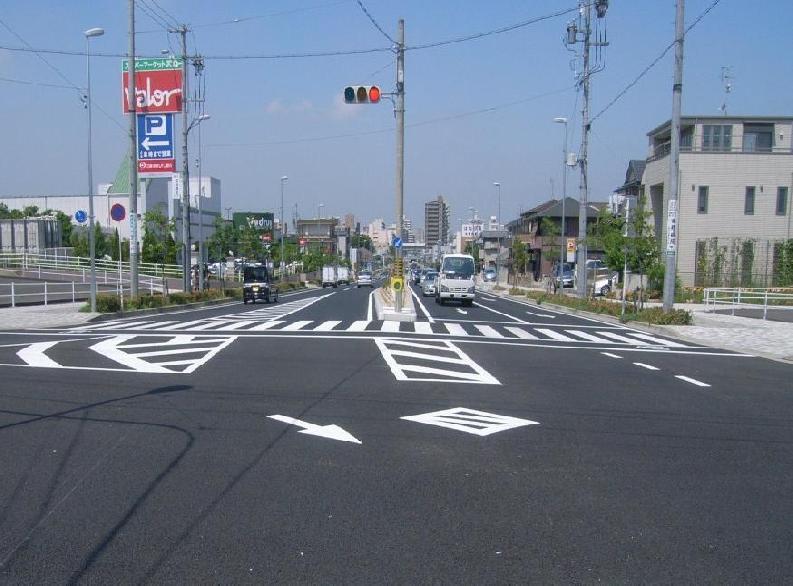 写真：新設された道路