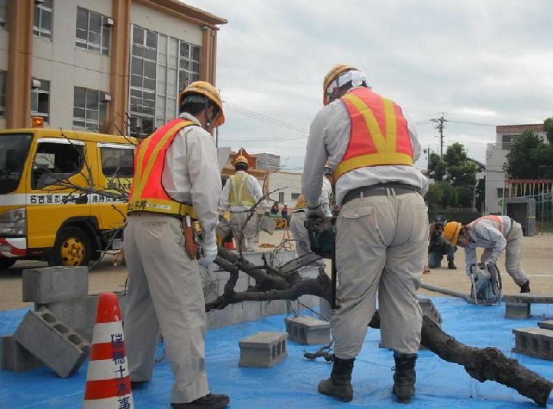 写真：防災訓練の様子