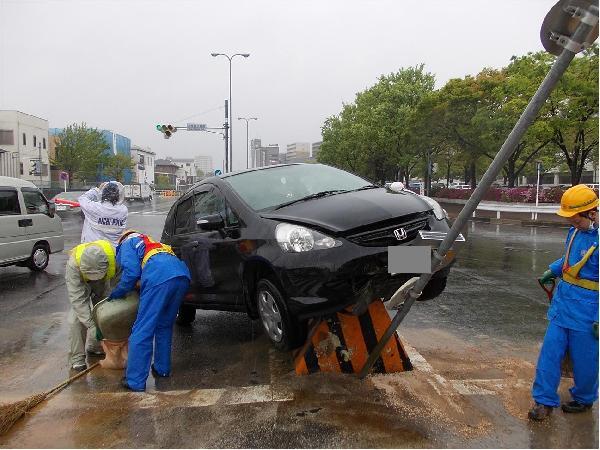 写真：事故対応