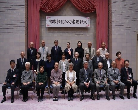 表彰式後の集合写真です