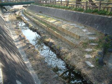 河川整備後の写真です。