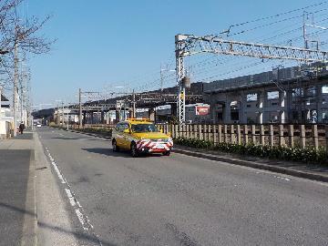 写真:道路パトロールカーによる巡視