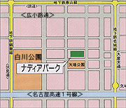 地図：ナディアパークの位置