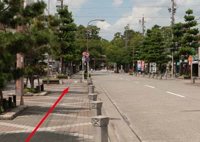 写真：中村公園緑道の中間点