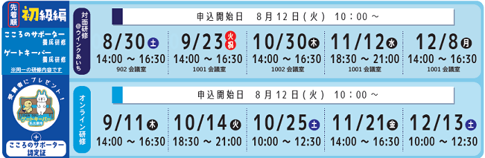 写真：研修日程の画像