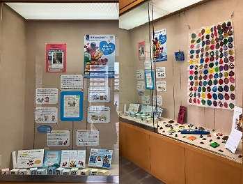 写真：北図書館展示の様子