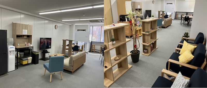 写真:居場所カフェ「かーむ」の室内