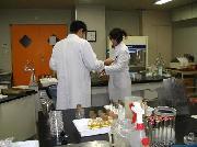 写真：衛生検査の様子