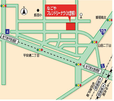 地図：大曽根サテライト