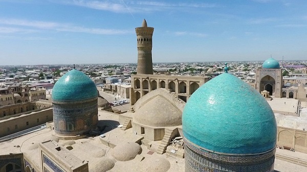 写真：ブハラの様子（空撮）