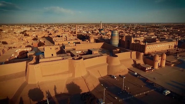 写真：ヒヴァの様子（空撮）