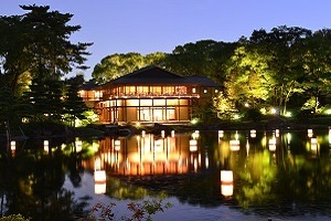 徳川園の庭園の写真