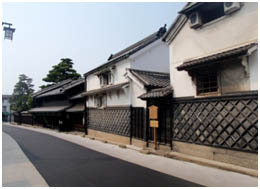 有松の歴史的な町並みの写真