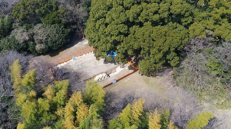 発掘調査の様子を写した写真