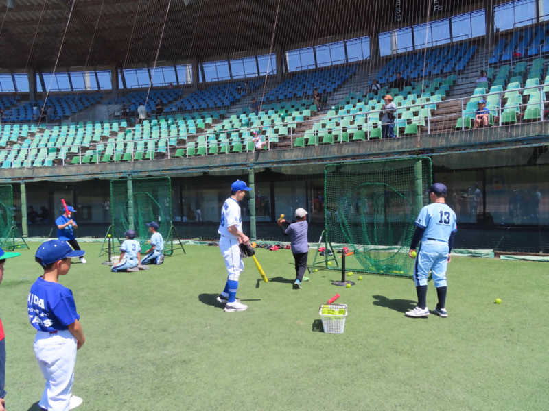 令和6年度の野球体験教室の様子