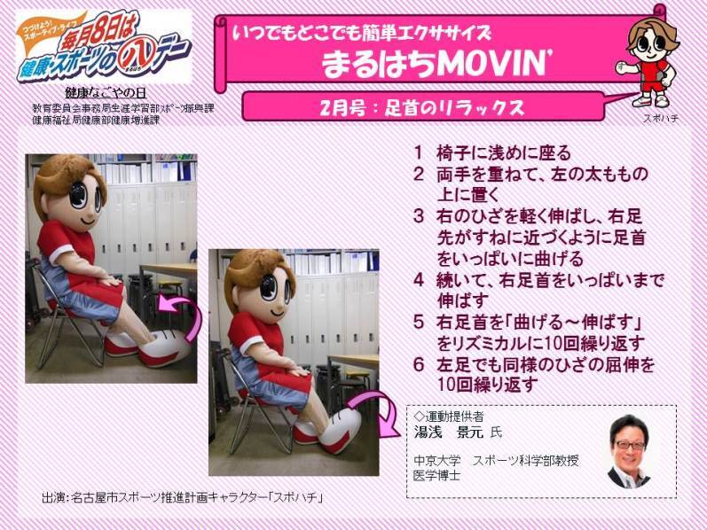 足首のリラックス(2017年2月)写真: