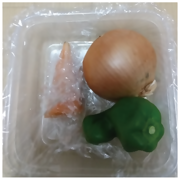 写真:使いかけの野菜はひとまとめ