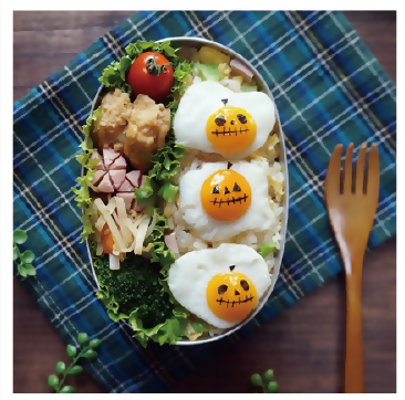 写真:ジャック・オー・ランタンのお弁当