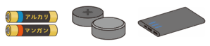 イラスト：電池類