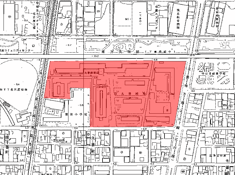 地図：公団九番町団地