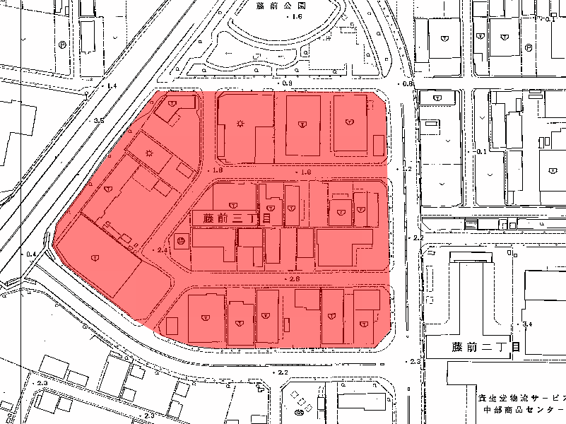 地図:藤前流通業務団地